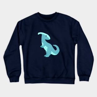 Cute Cyan Dinosaur Crewneck Sweatshirt